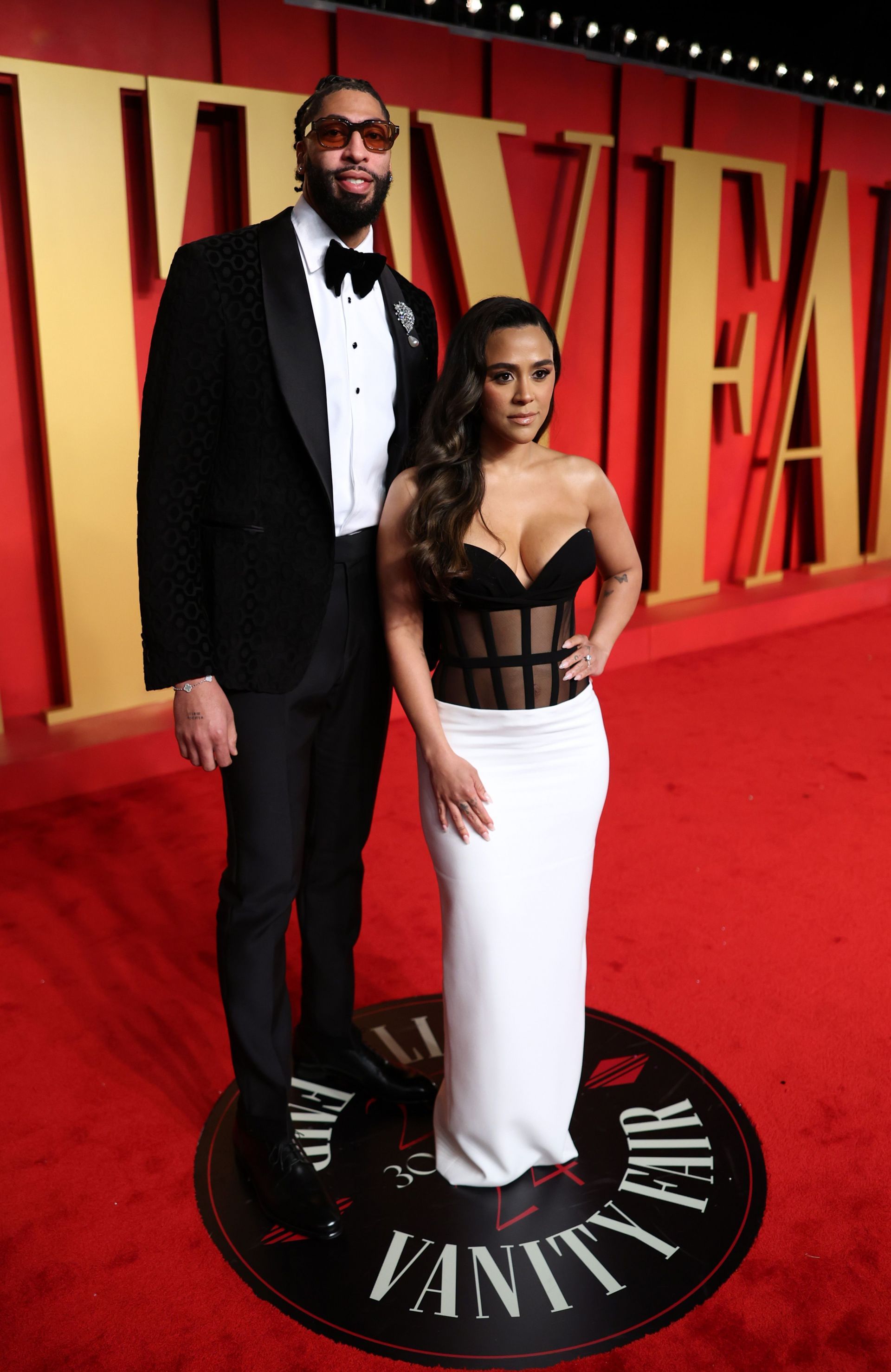 Anthony Davis and Marlen Davis attend the 2024 Vanity Fair Oscar Party Hosted By Radhika Jones at Wallis Annenberg Center for the Performing Arts on March 10, 2024 in Beverly Hills, California. (Photo by Phillip Faraone/VF24/Getty Images for Vanity Fair) - Source: Getty