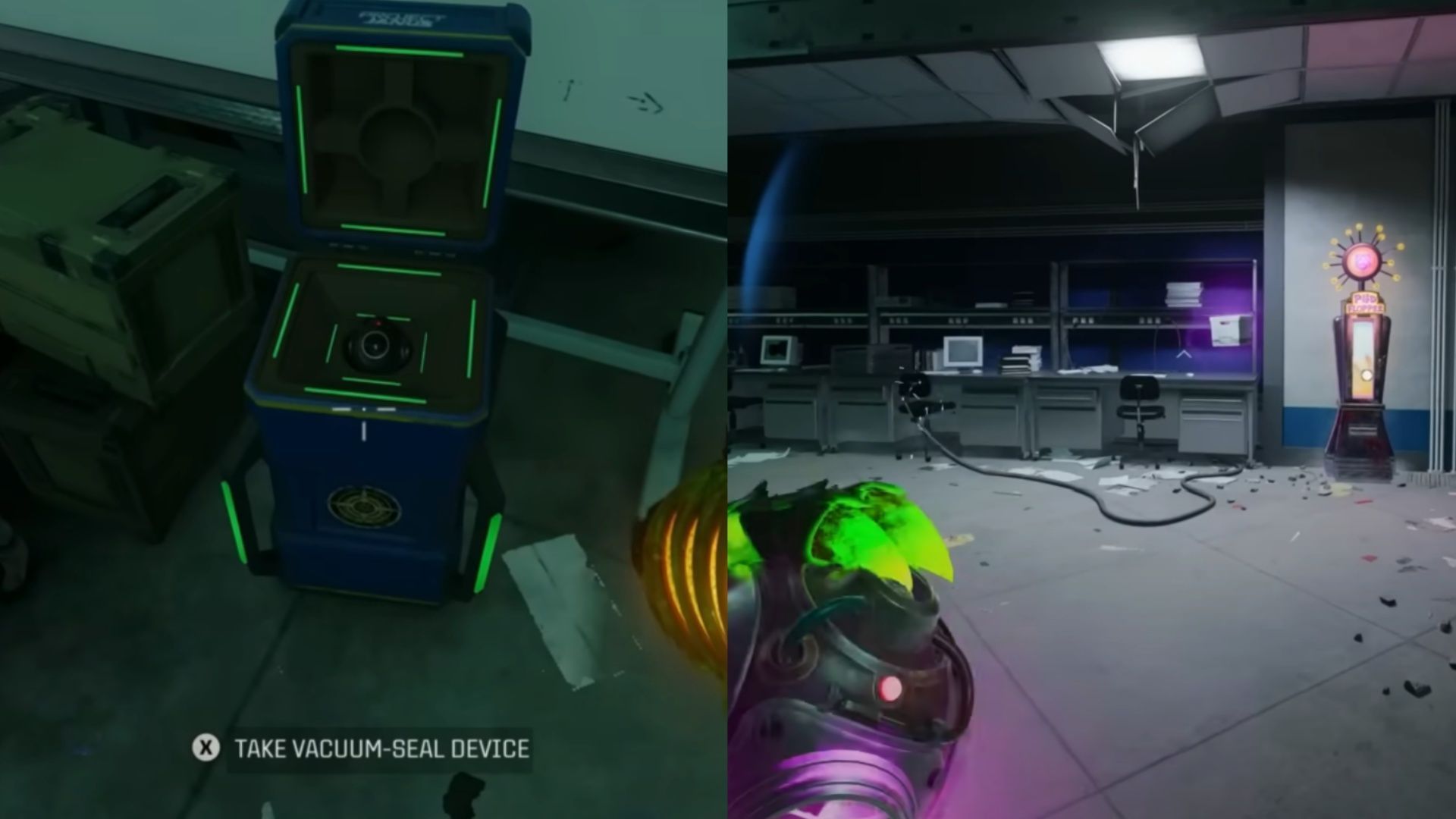 Vacuum-Seal device in Black Ops 6 Zombies Reckoning (image via Activision || YouTube/@CodeNamePizza)