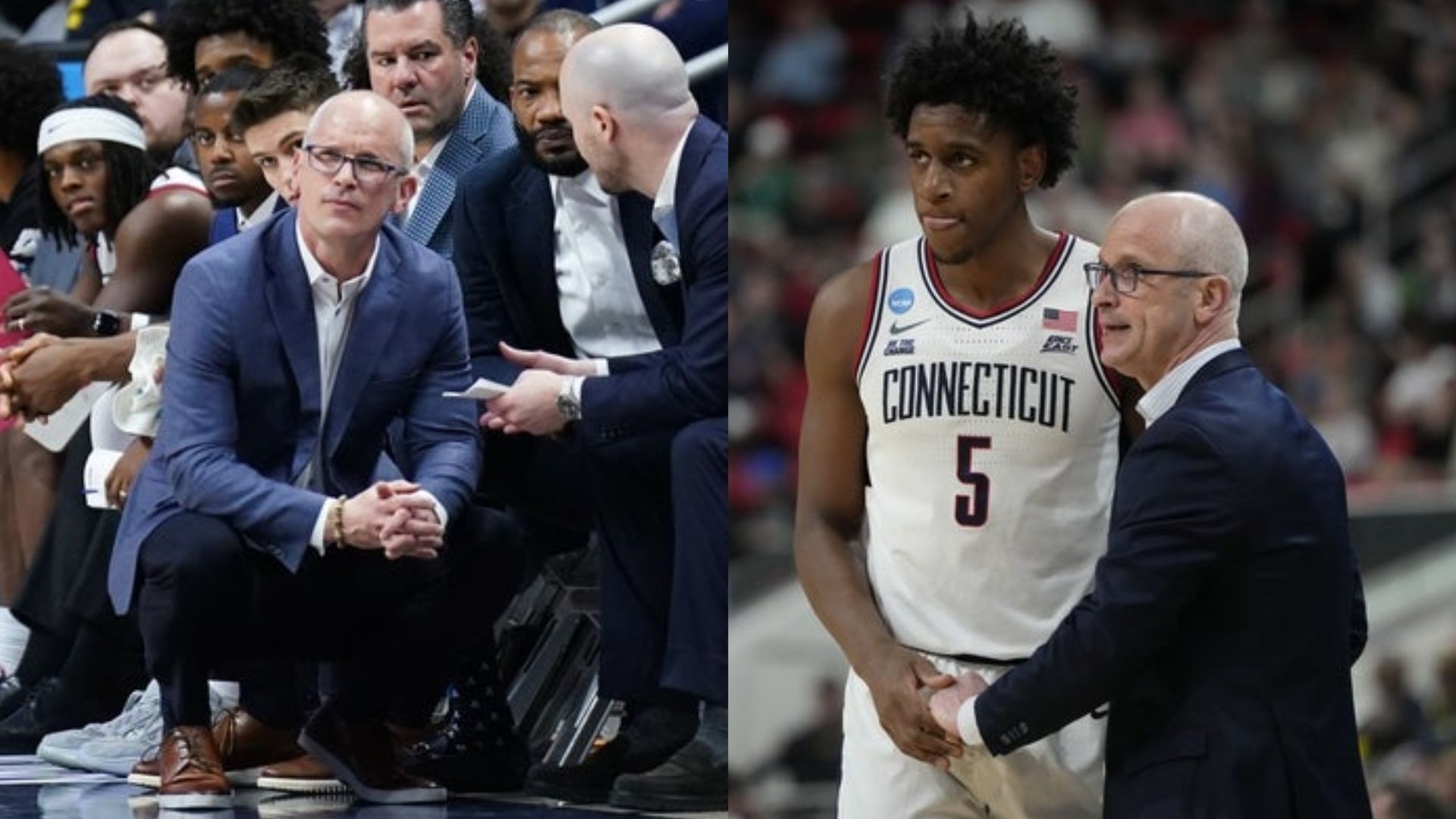 UConn Huskies coach Dan Hurley 