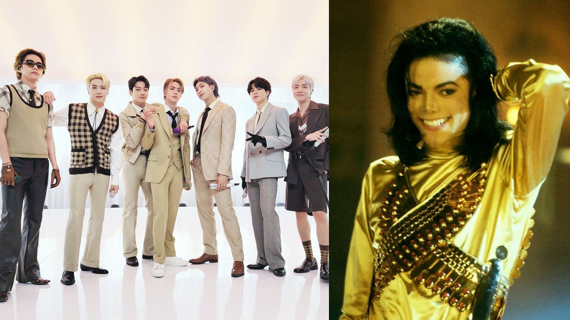 BTS and Michael Jackson (Image via X/@BTS_jp_official, Instagram/@michaeljackson)