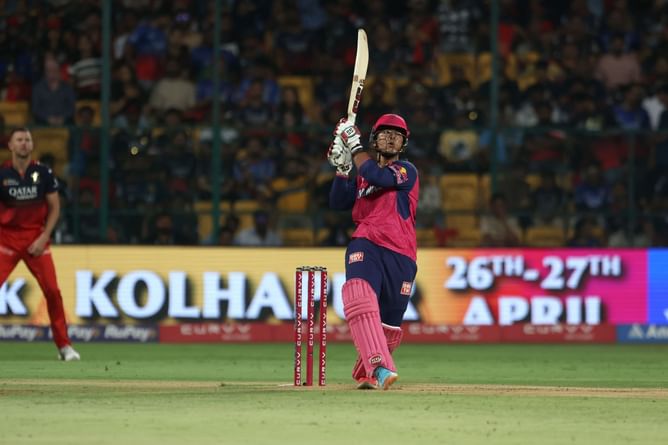"Sorry, sorry" - Vaibhav Suryavanshi apologizes after smashing stroke nearly hits crew members standing at non-striker's end [Watch]