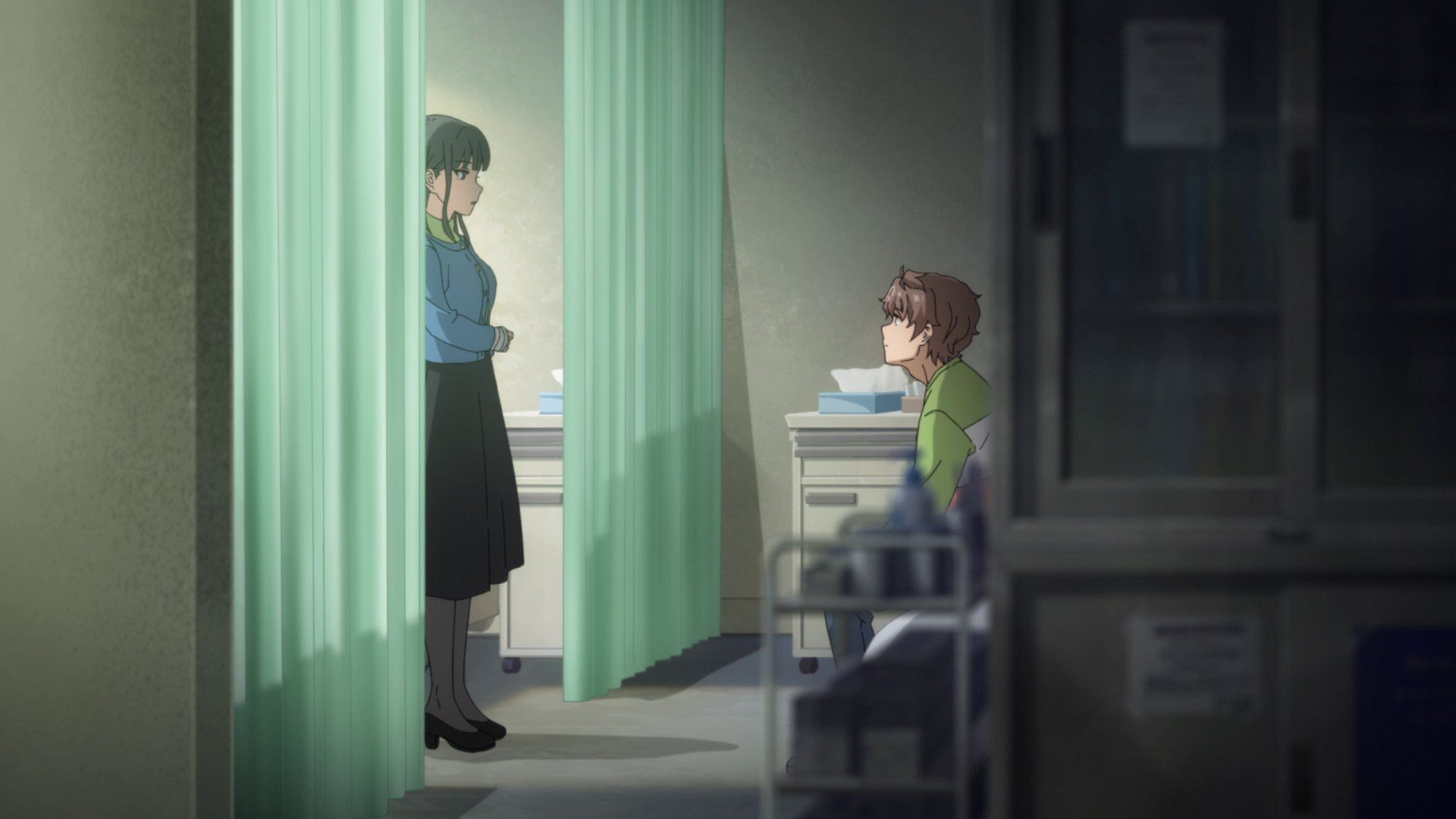 Ikumi and Sakuta as seen in Rascal Does Not Dream of Santa Claus episode 6 (Image via Studio CloverWorks)