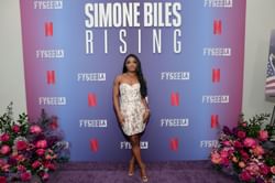 Simone Biles expresses disbelief in having her own Netflix series while getting emotional over customised menu