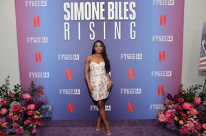 Simone Biles expresses disbelief in having her own Netflix series while getting emotional over customised menu