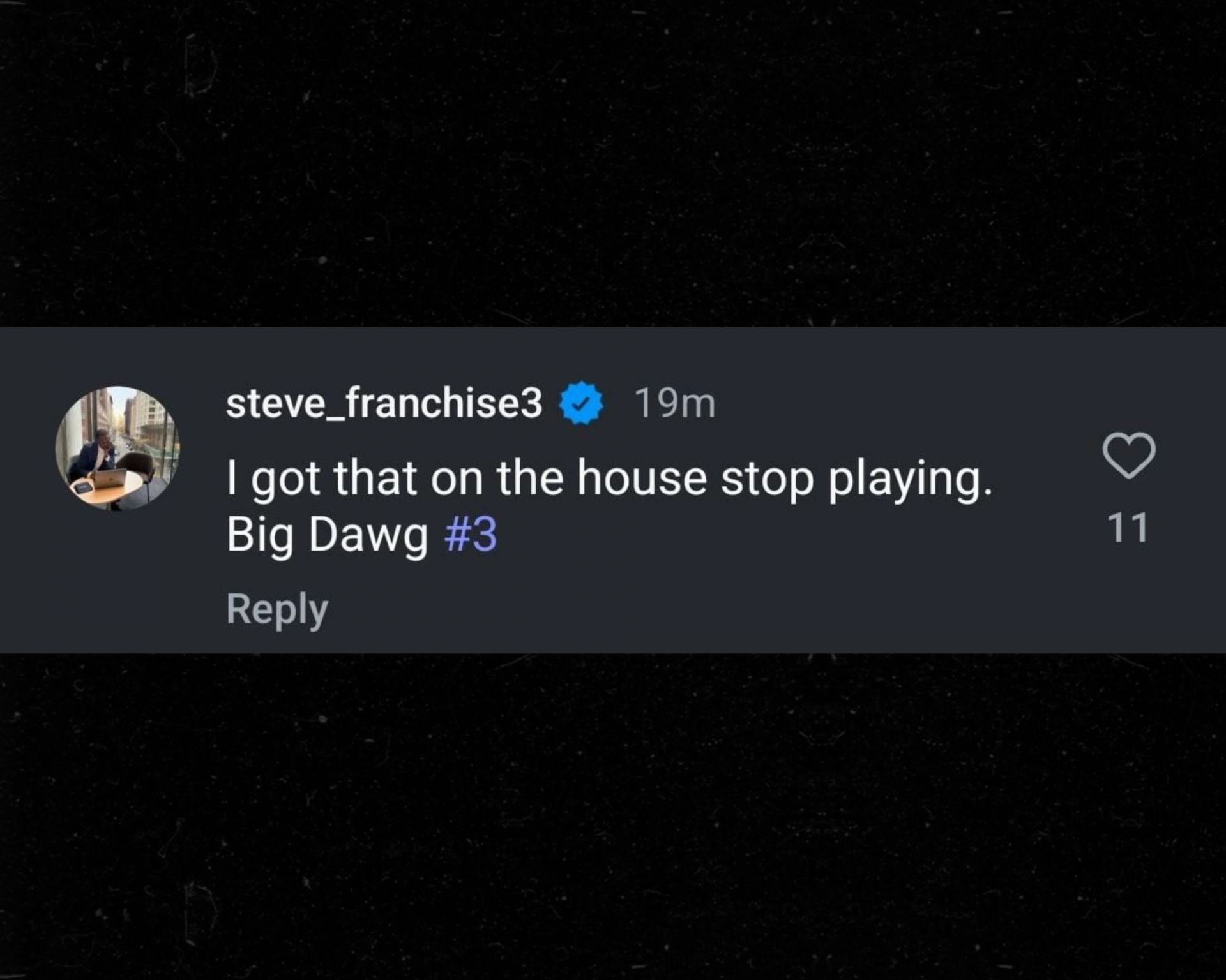 Steve Francis&#039; comment on Sports Illustrated&#039;s post (Credits: Instagram/@sportsillustrated)