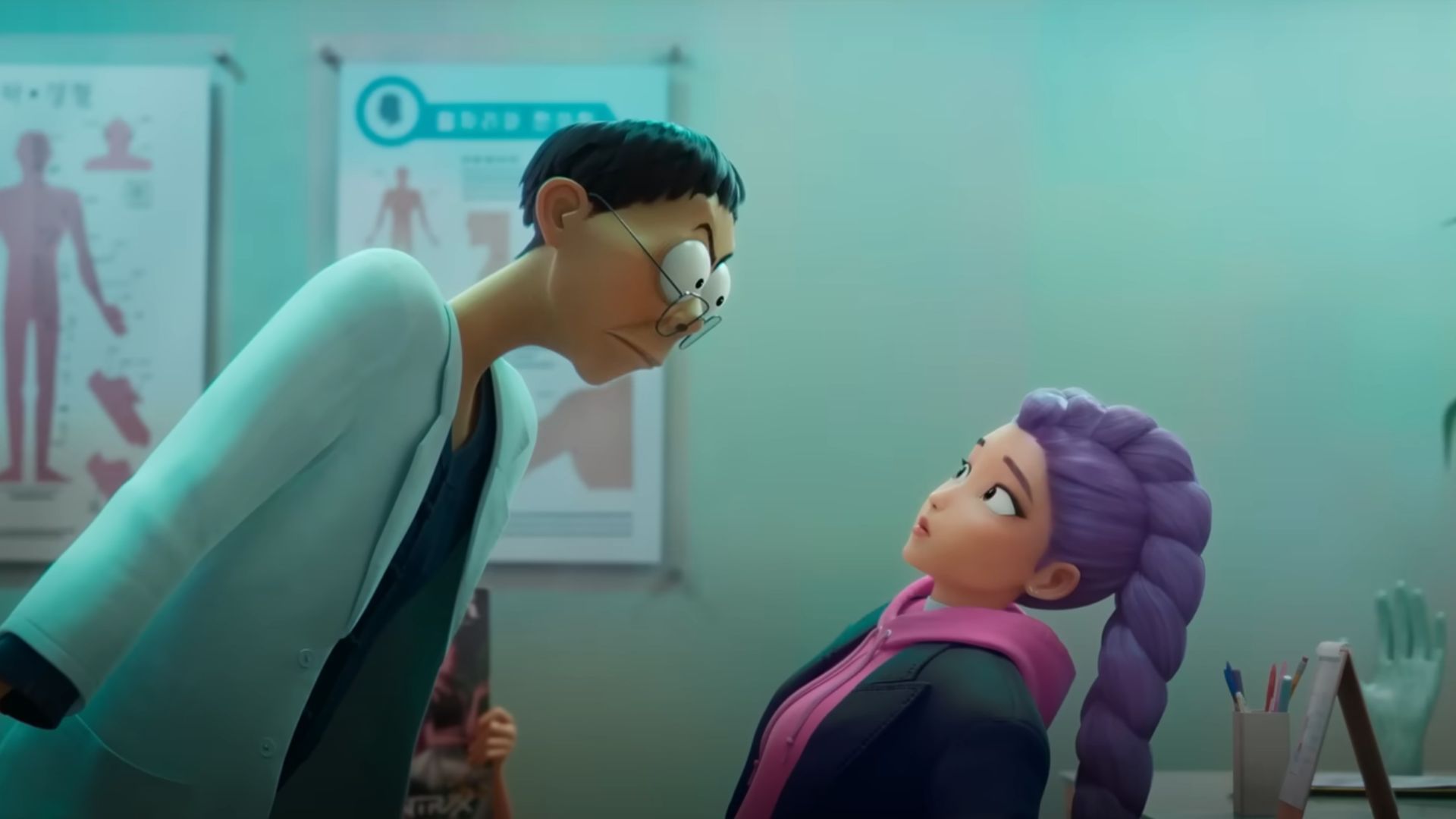Healer Han studies Rumi (Image via YouTube/Netflix Family)