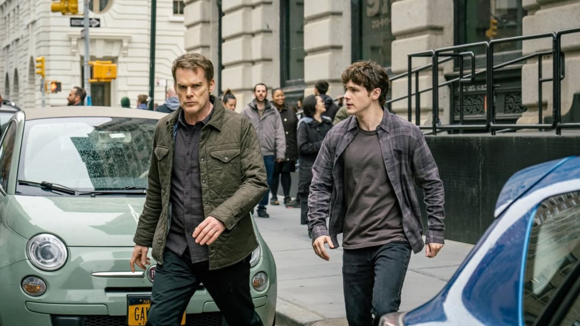 An image of Harrison and Dexter from Dexter: Resurrection season 1 (Image via Paramount+)