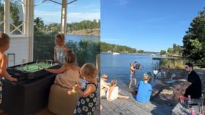 Swedes Mika Zibanejad & Alex Wennberg get together with their families before the start of next NHL season
