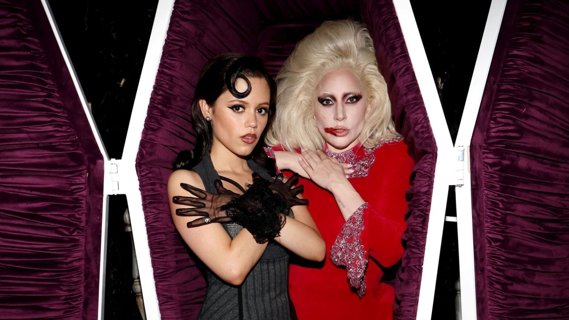 Lady Gaga and Jenna Ortega (Image via Getty)
