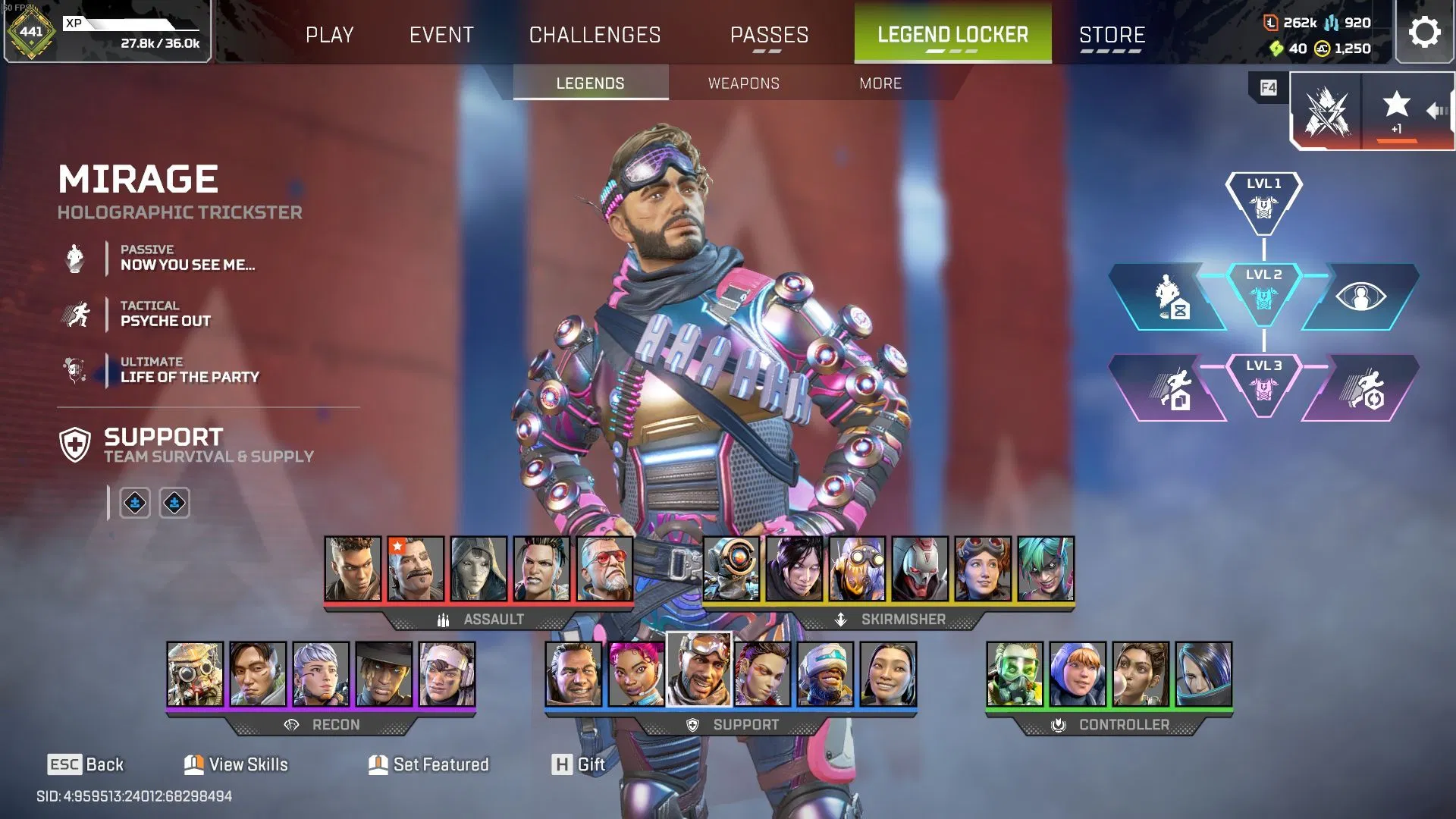 Mirage in EA&#039;s battle royale (Image via Sportskeeda Gaming | EA)