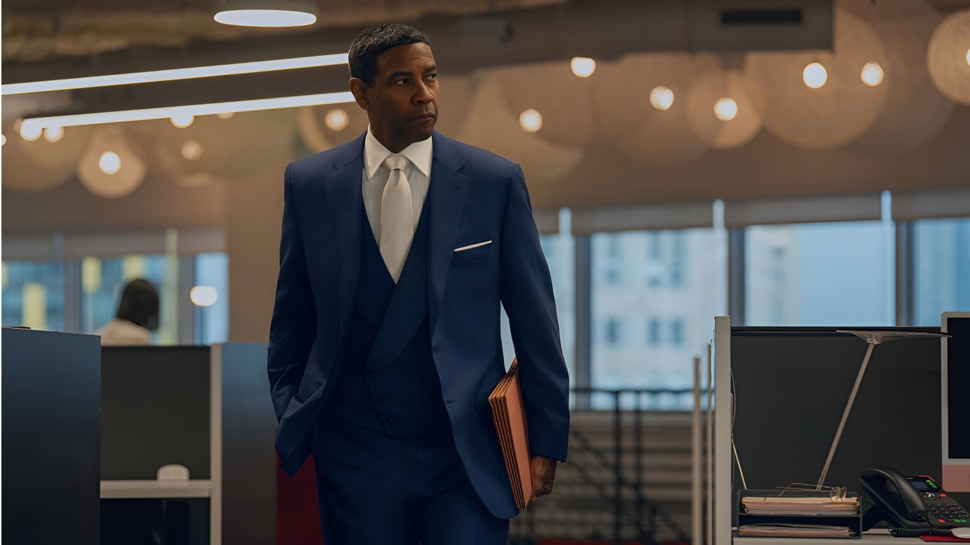 Denzel Washington as David King in Highest 2 Lowest, portraying a music industry mogul navigating a high-stakes moral dilemma. (Image via A24)