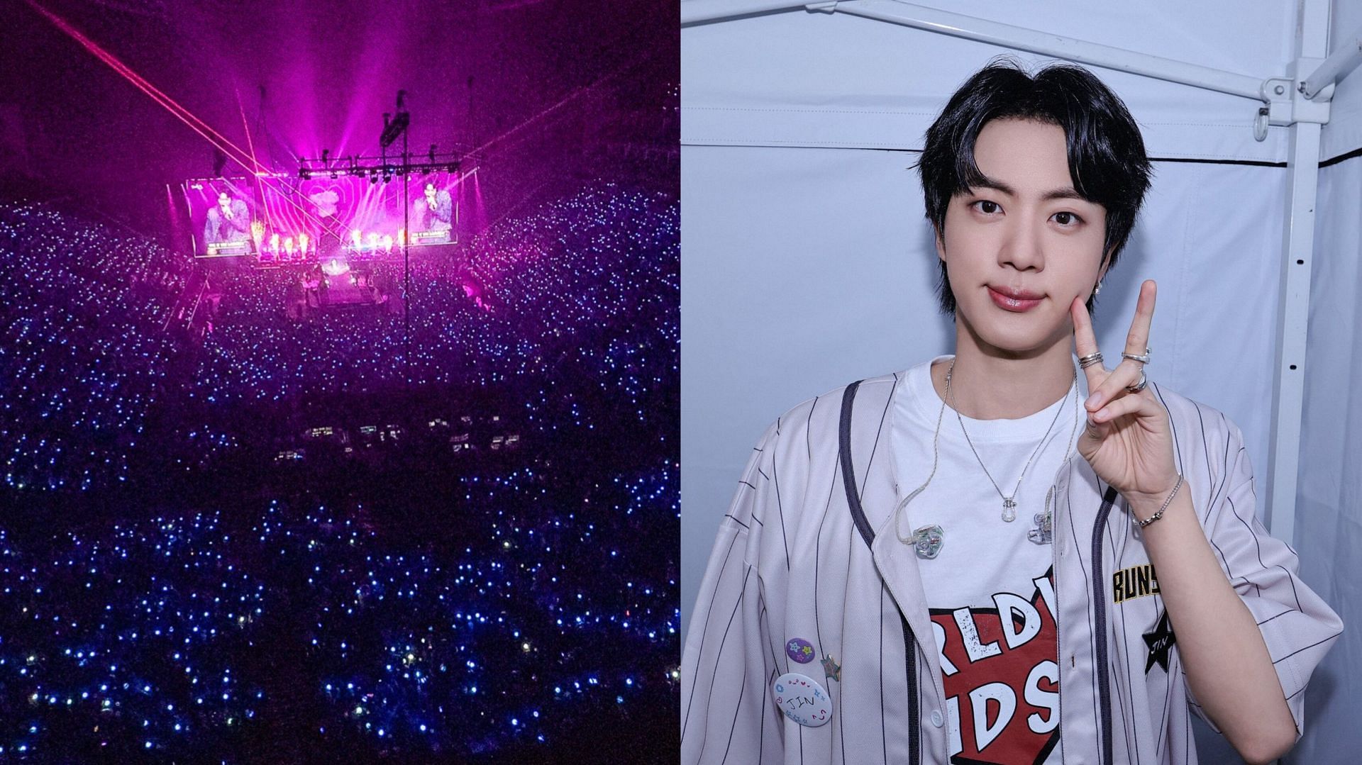 Solo tour of BTS&#039; Jin (Images via X/@bts_bighit)