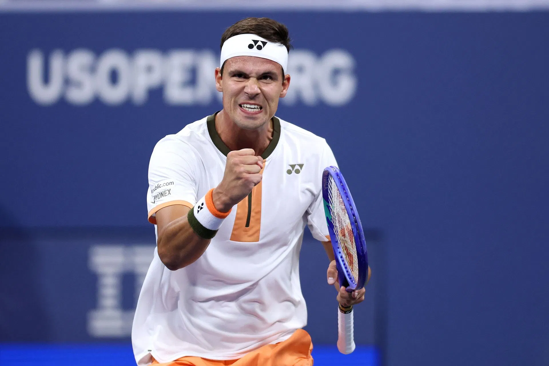 Daniel Altmaier during his match against Stefanos Tsitsipas at the 2025 US Open - Source: Getty