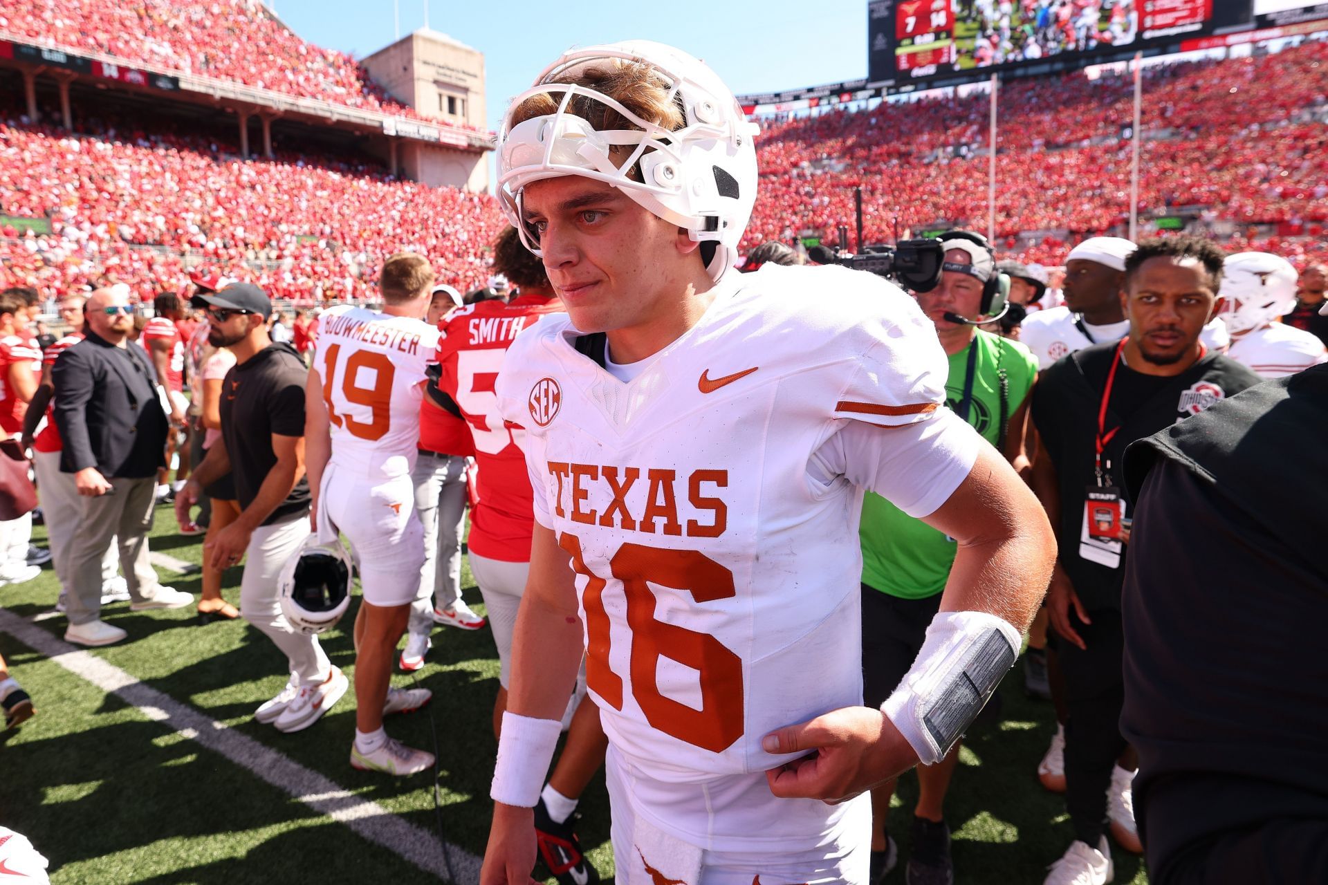 Texas Longhorns QB Arch Manning - Source: Getty