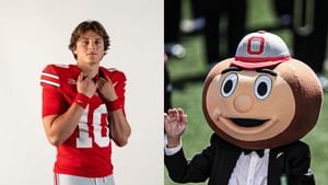 Julian Sayin shows gratitude to legendary Lee Corso for his final headgear pick in favor of Ryan Day & Ohio State
