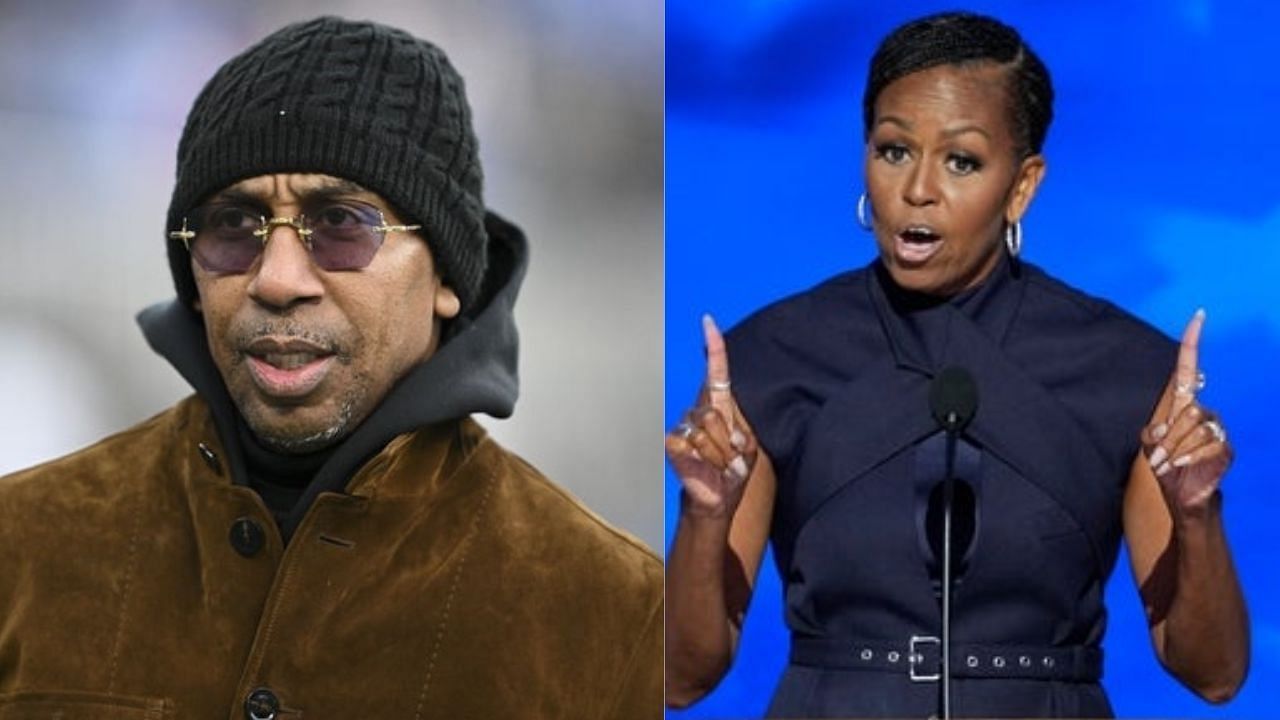 Stephen A. Smith x Michelle Obama collage