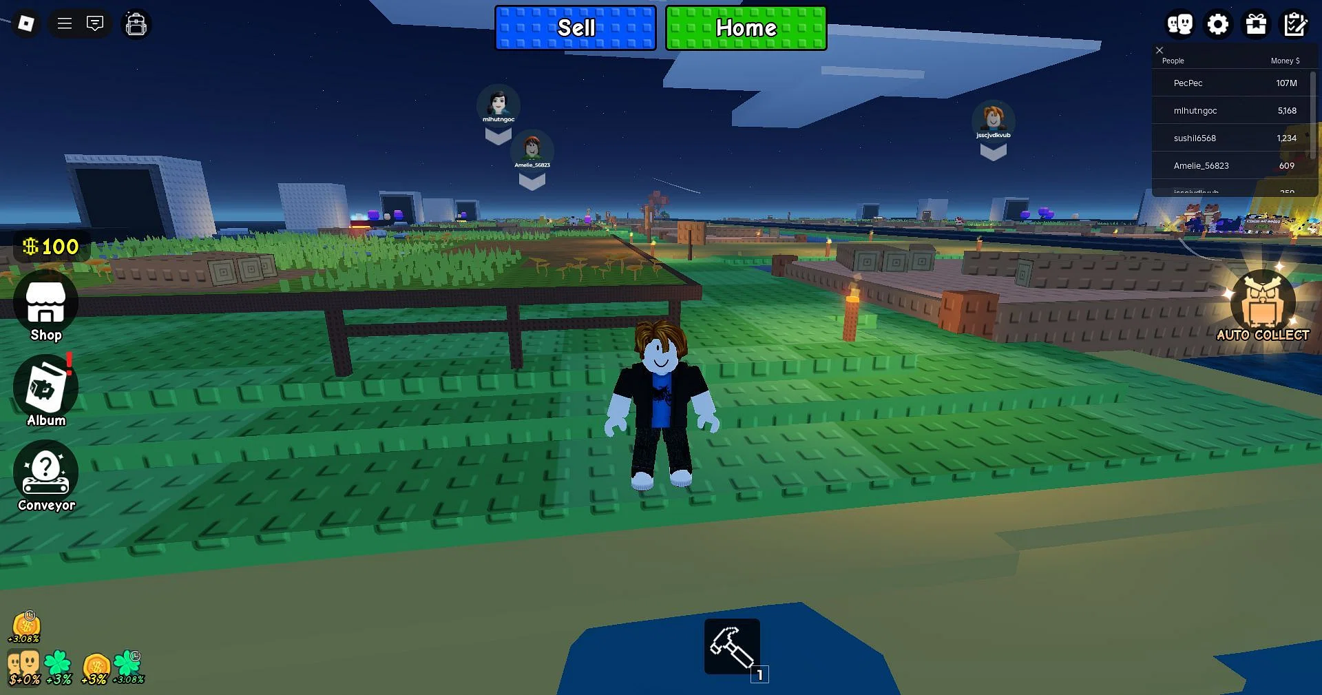 Claim free Coins in the game (Image via Roblox)