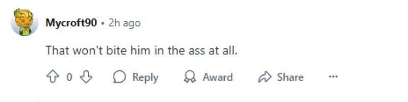 Fan reacts to Dabo Swinney&#039;s comments (Image credit: Reddit/@Mycroft90)