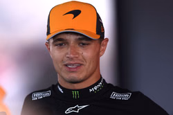 A heartbroken Lando Norris reacts to the race-ending PU failure in the F1 Dutch GP