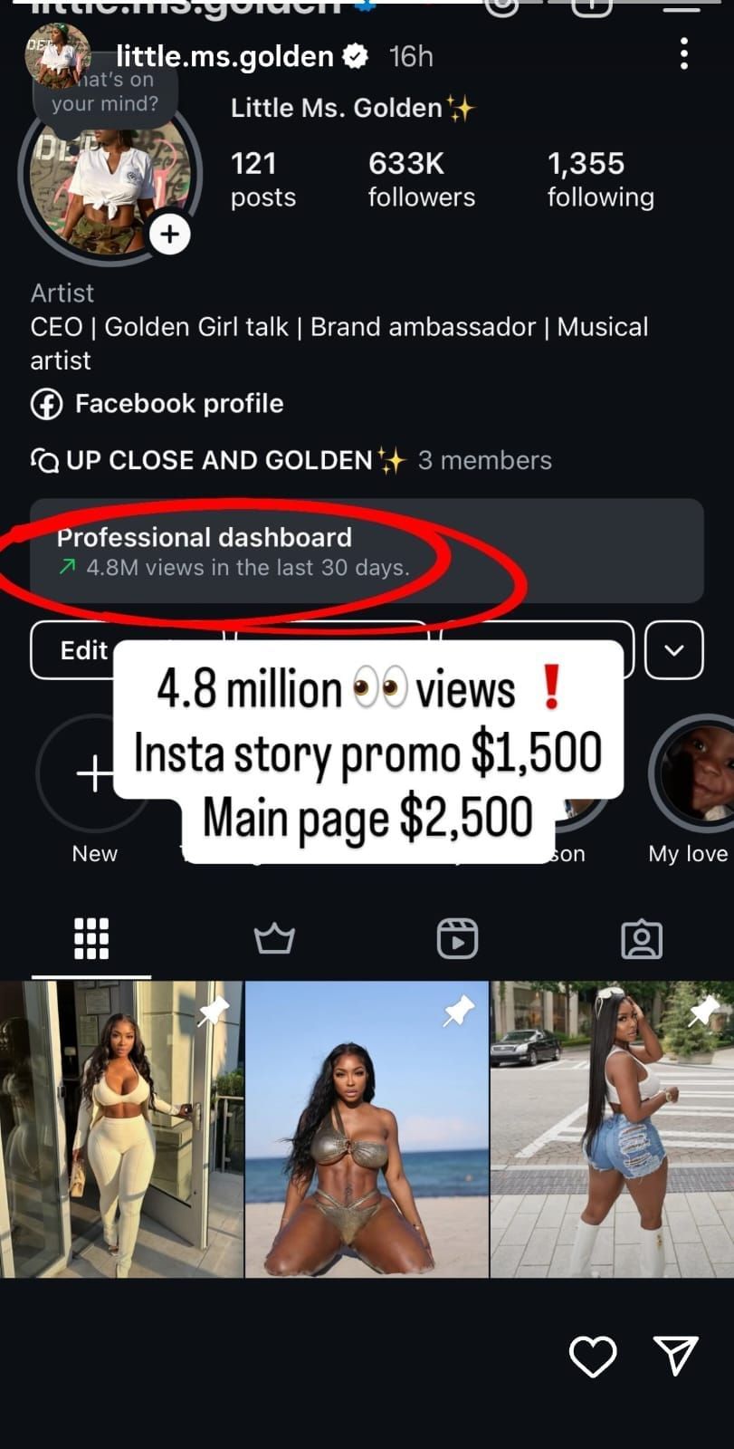 Ayesha Howard&rsquo;s Instagram story