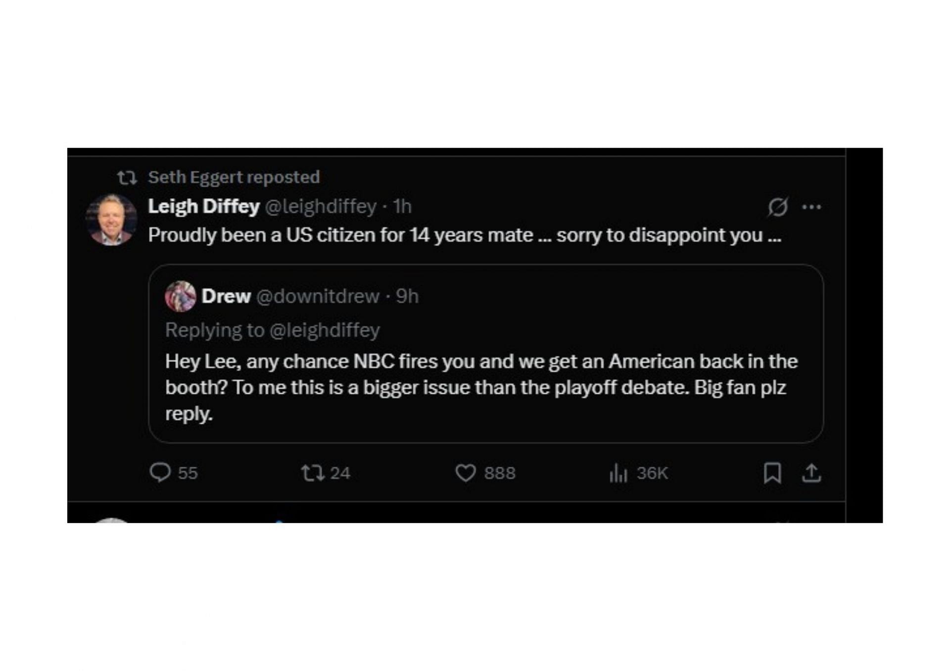 Screenshot via X (@leighdiffey)