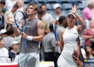 Jack Draper and Jessica Pegula at the 2025 US Open. (Source: Getty)