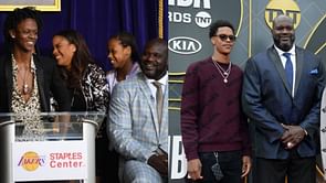 Shaqir O’Neal reacts as brother Myles O'Neal links up with father Shaquille O’Neal for latest concert