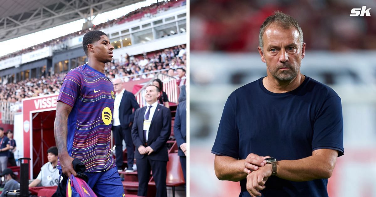 L to R: Marcus Rashford and Hansi Flick (All images sourced from Getty)
