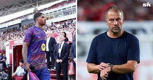 “We wanted to see how he adapted to the position” - Hansi Flick explains why Barcelona tried different role with Marcus Rashford in pre-season win