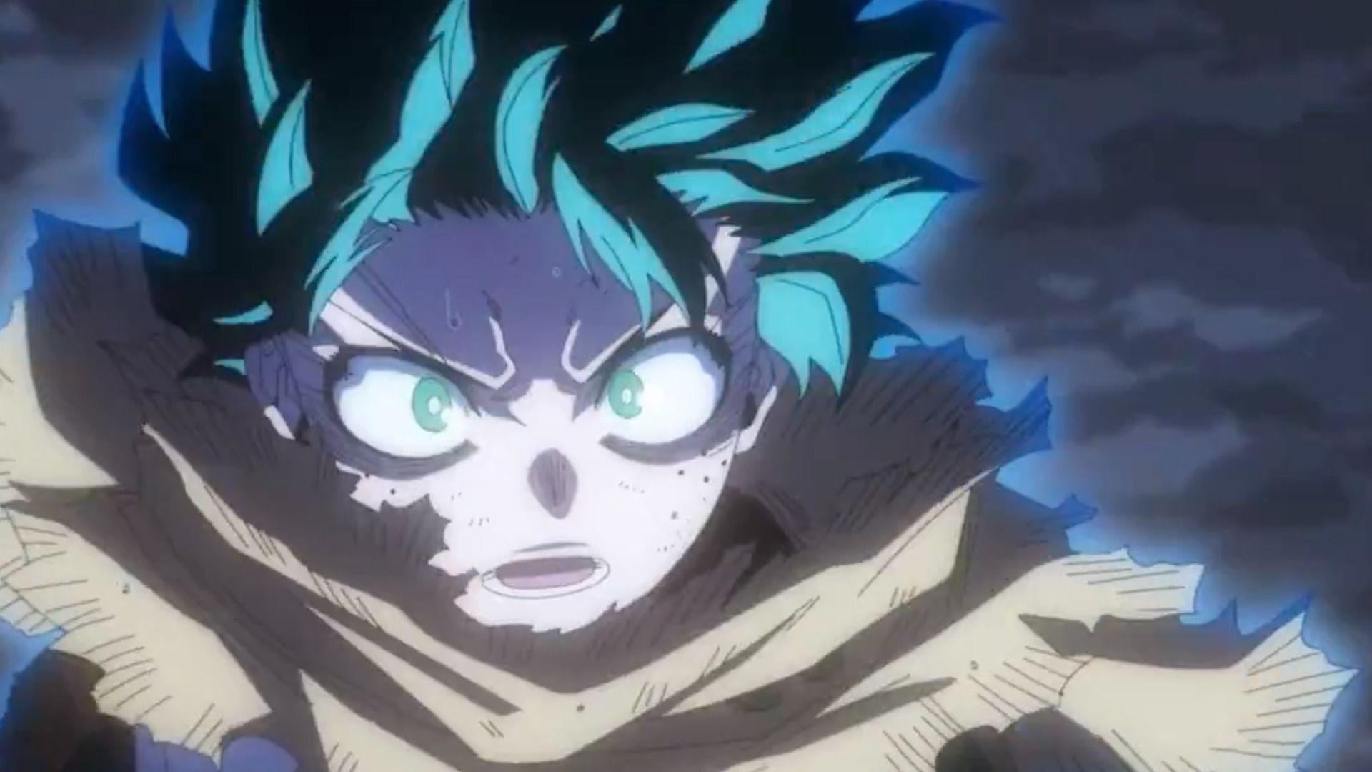 Deku as seen in anime(Image via Studio Bones)