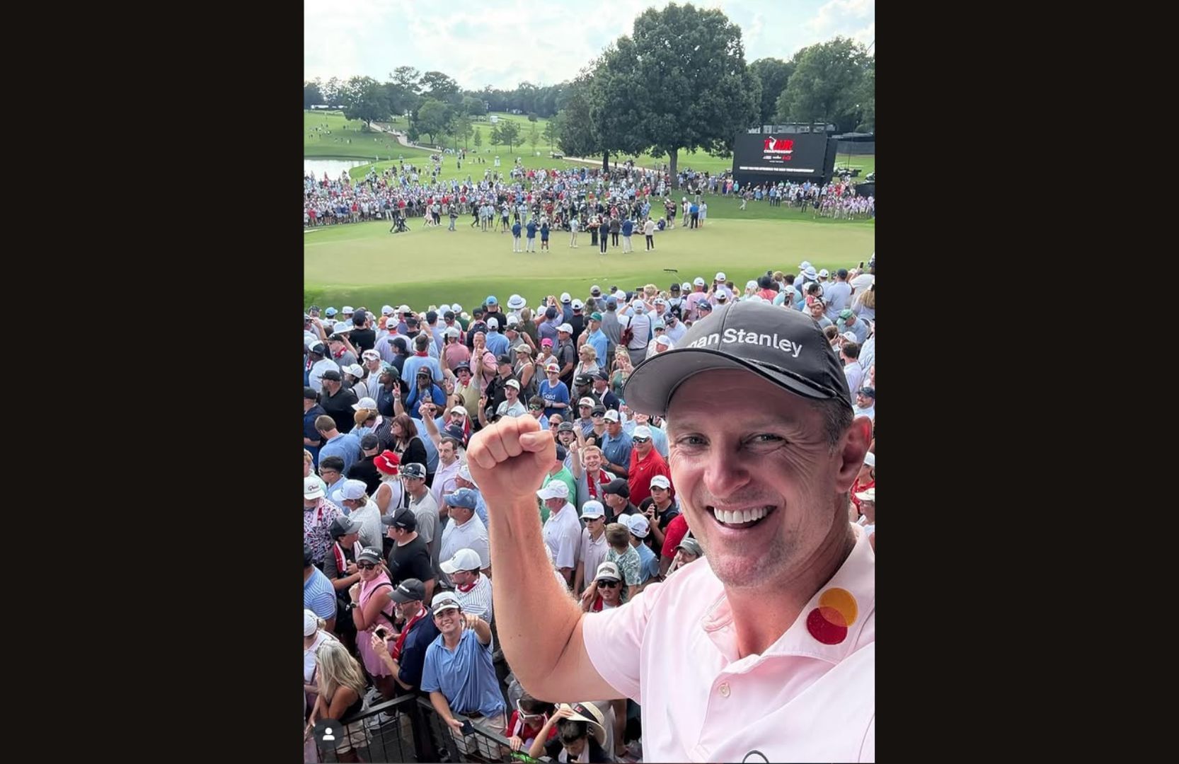 Justin Rose&#039;s post on his profile - Source: via @justinprose99 on Instagram