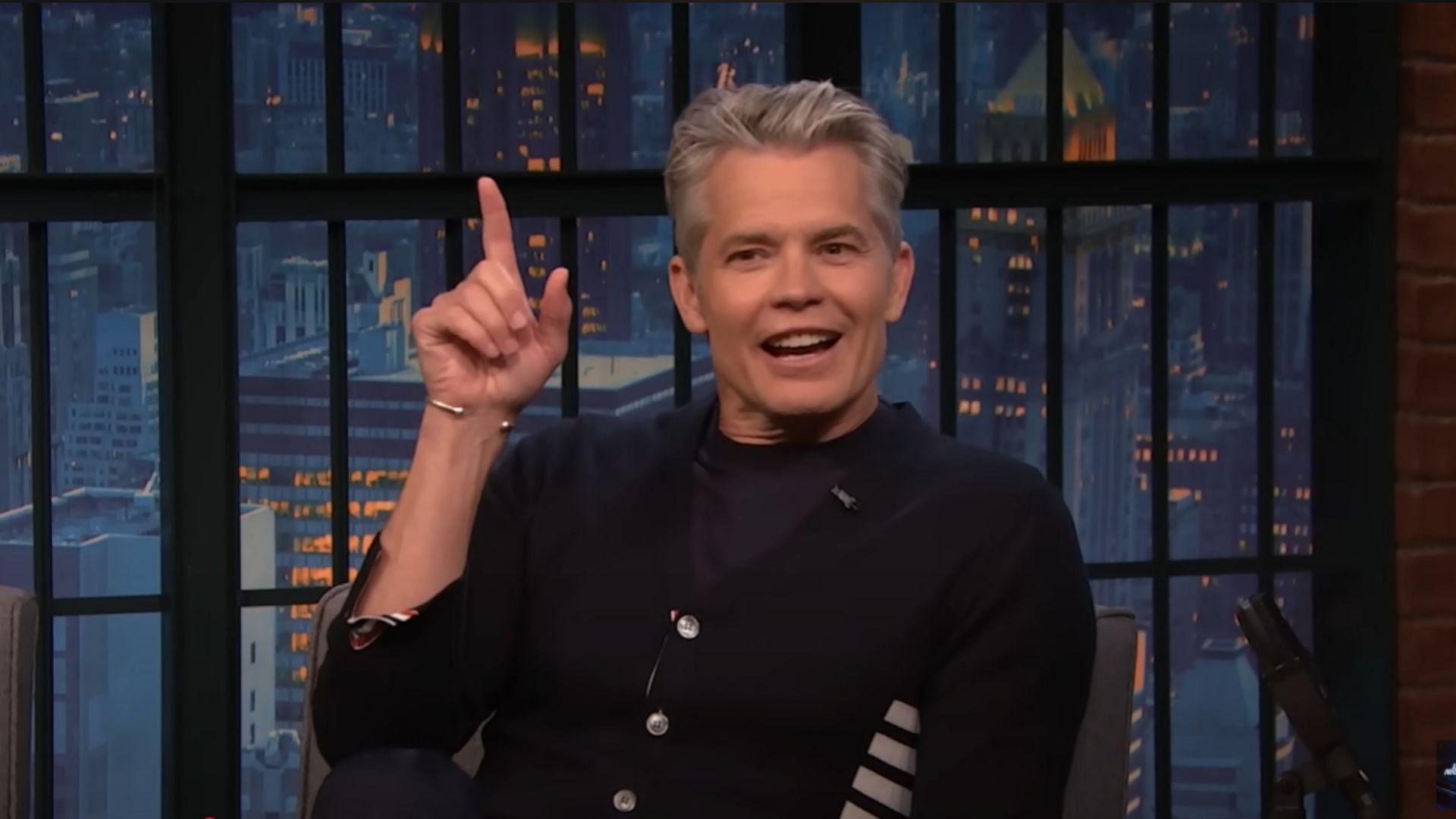 Timothy Olyphant (Image via YouTube/ Late Night with Seth Meyers)