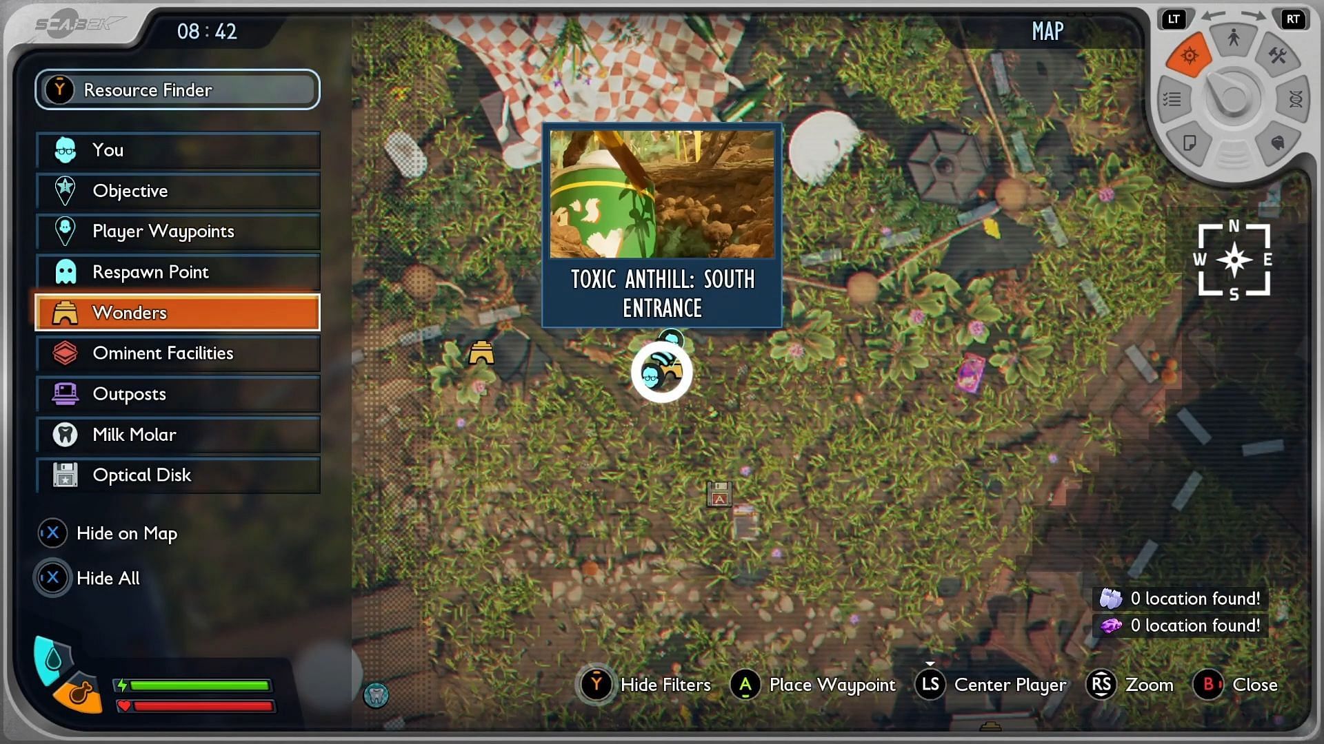 This is where you&#039;ll find the Gloom Skewer in Grounded 2 (Image via Xbox Game Studios || YouTube/@ApeKnightGaming)