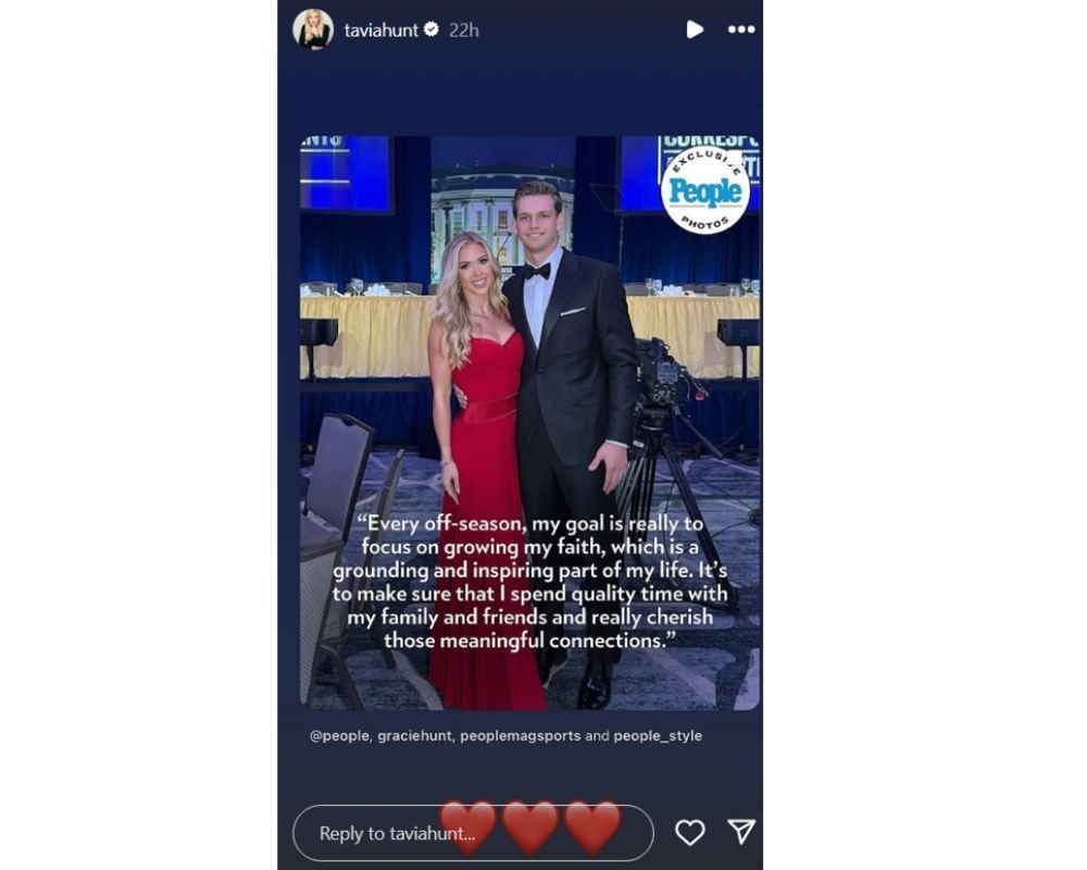 Chiefs owner Clark Hunt&#039;s wife Tavia shows support to daughter Gracie as she makes romance with BF Derek Green official [IG/@taviahunt]