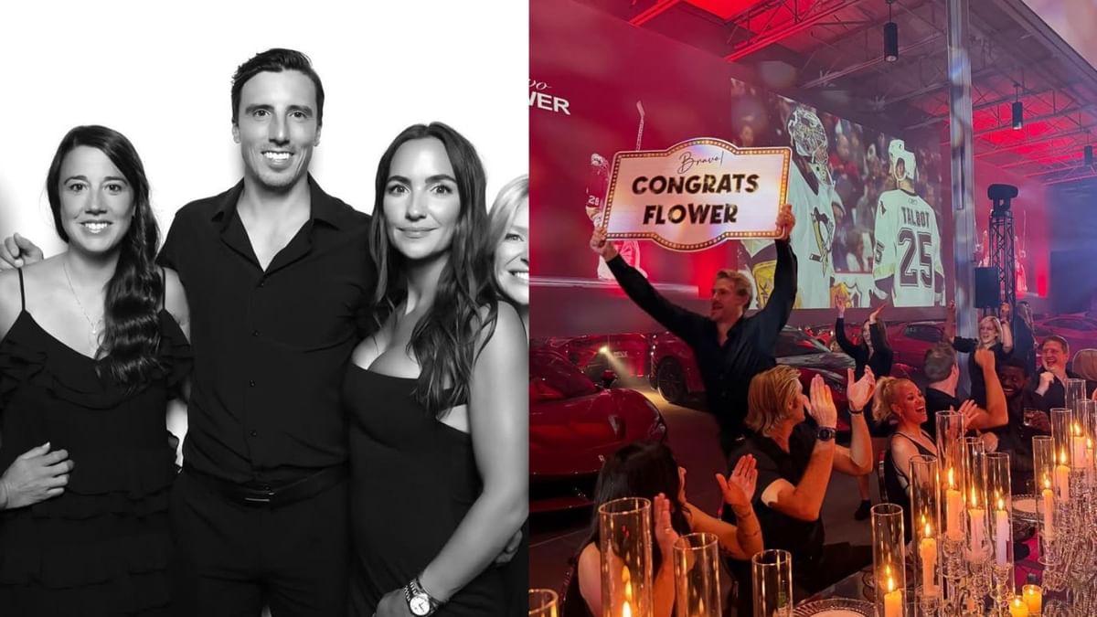 Marc-André Fleury's wife Veronique throws a gala retirement party attended by Ryan Reaves & other current, ex-NHLers, and their partners