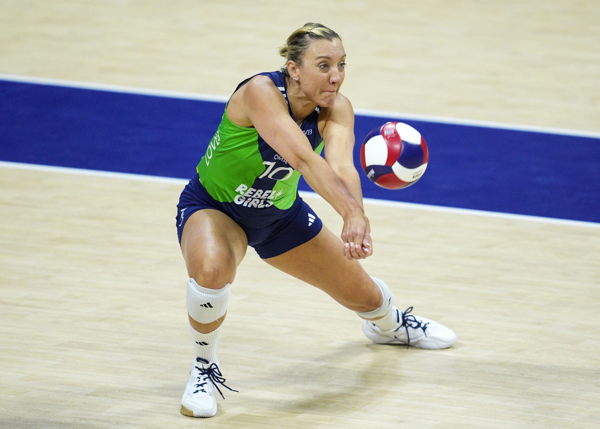 Jordan Larson in action at the LOVB Classic (Image Source: Getty)
