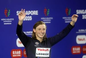 After leading USA to World Championships success, Katie Ledecky drops 3-word reaction as she celebrates anniversary of special moment
