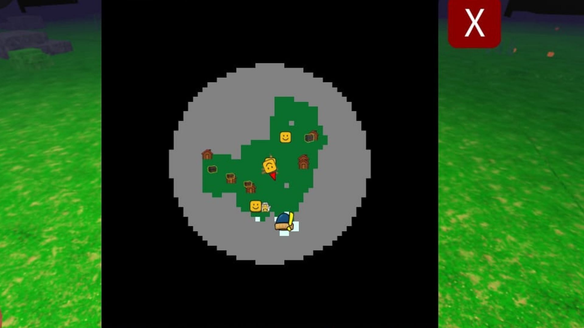 The warm clothing cabin is always in the snow biome (Image via Roblox)