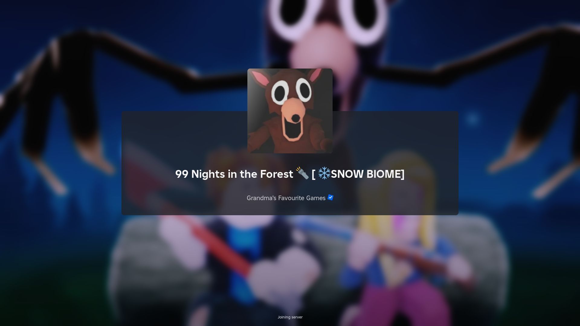 Roblox 99 Nights in the Forest