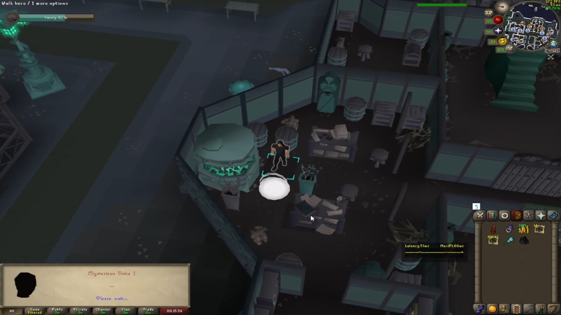 Talk to the Remnant to get started (Image via Jagex Ltd | YouTube/iGab)