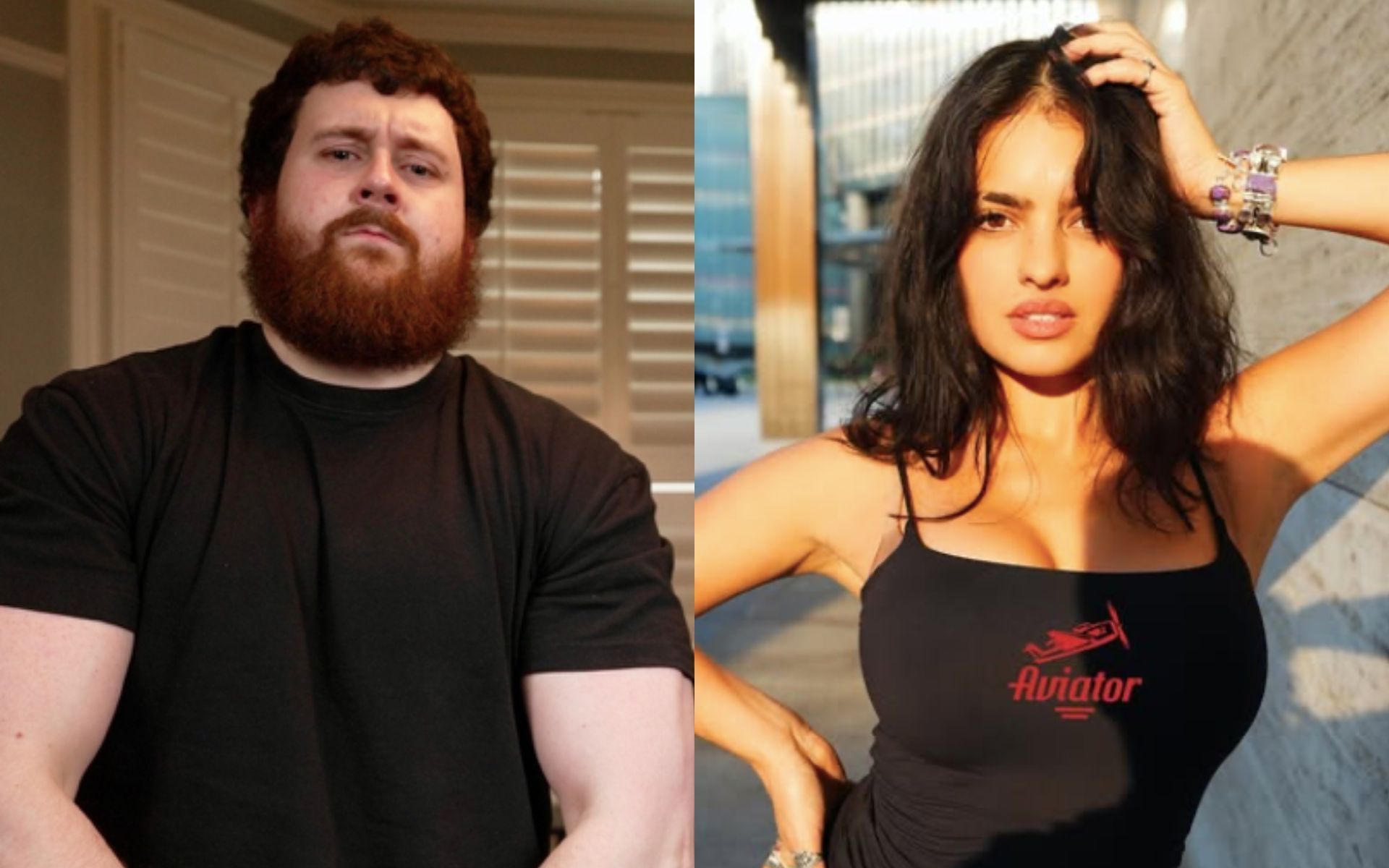 MMA Guru (left) sounds off on Nina-Marie Daniele (right). [Image courtesy: @themmaguru_official and @ninamariedaniele on Instagram]