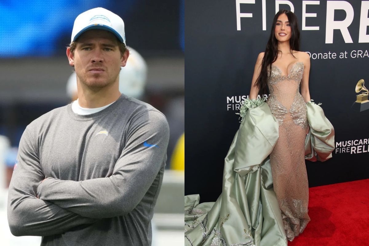 NFL fans react as Justin Herbert reportedly spotted on date with Madison Beer in California (Image Credits - IMAGN)