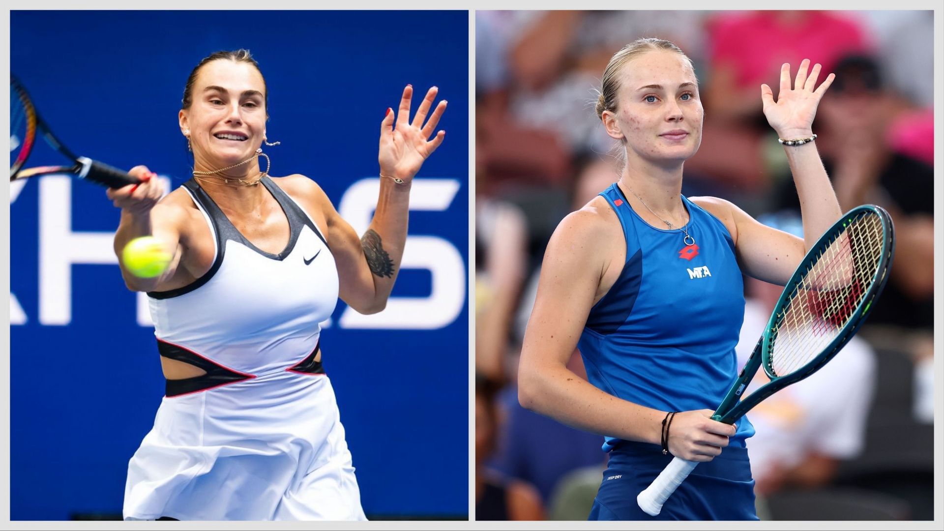 Aryna Sabalenka vs Polina Kudermetova is one of the second-round matches at the US Open 2025. (Photos: Getty)