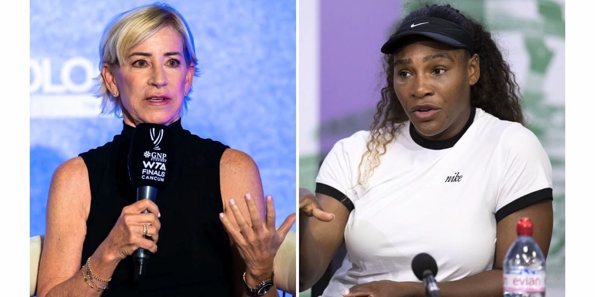 Chris Evert (L) and Serena Williams (R) (Image Source: Getty)