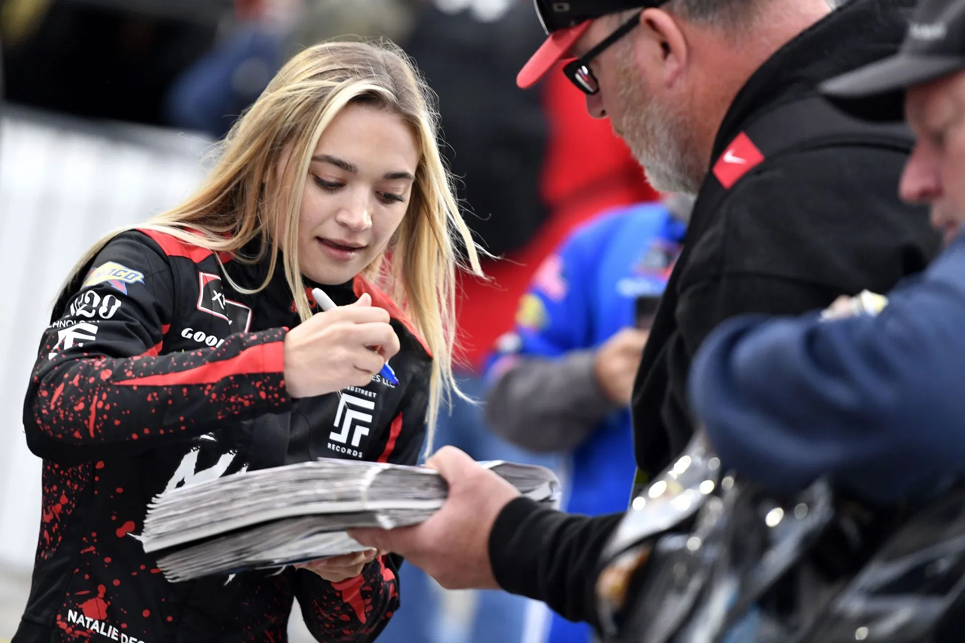 Natalie Decker before the 2021 NASCAR Xfinity Series Dead on Tools 250 at Martinsville. Source: Getty