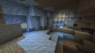 Frozen Caves can have long ice spikes and be filled with dangerous frozen enemies (Image via Sportskeeda Gaming || Mojang Studios)