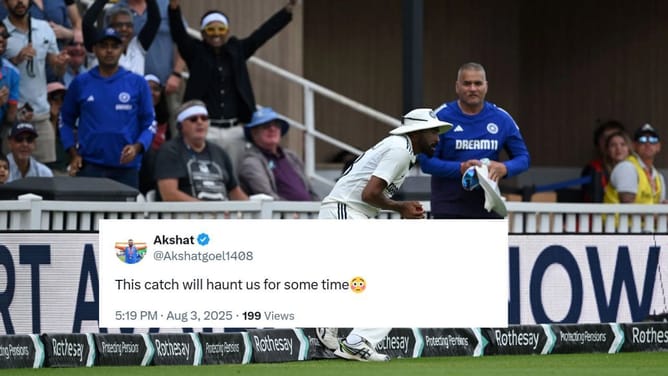 "सीरीज ड्रॉप कर दी"- मोहम्मद सिराज की गलती से हैरी ब्रूक को मिला जीवनदान, DSP की फैंस ने लगाई क्लास