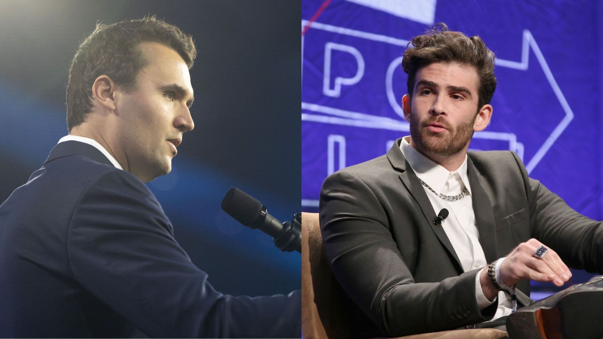 HasanAbi is set to take on Charlie Kirk (Images via Getty)