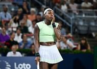 Coco Gauff during her second-round match against Danielle Collins at the 2025 National Bank Open in Montreal (Source: Getty)