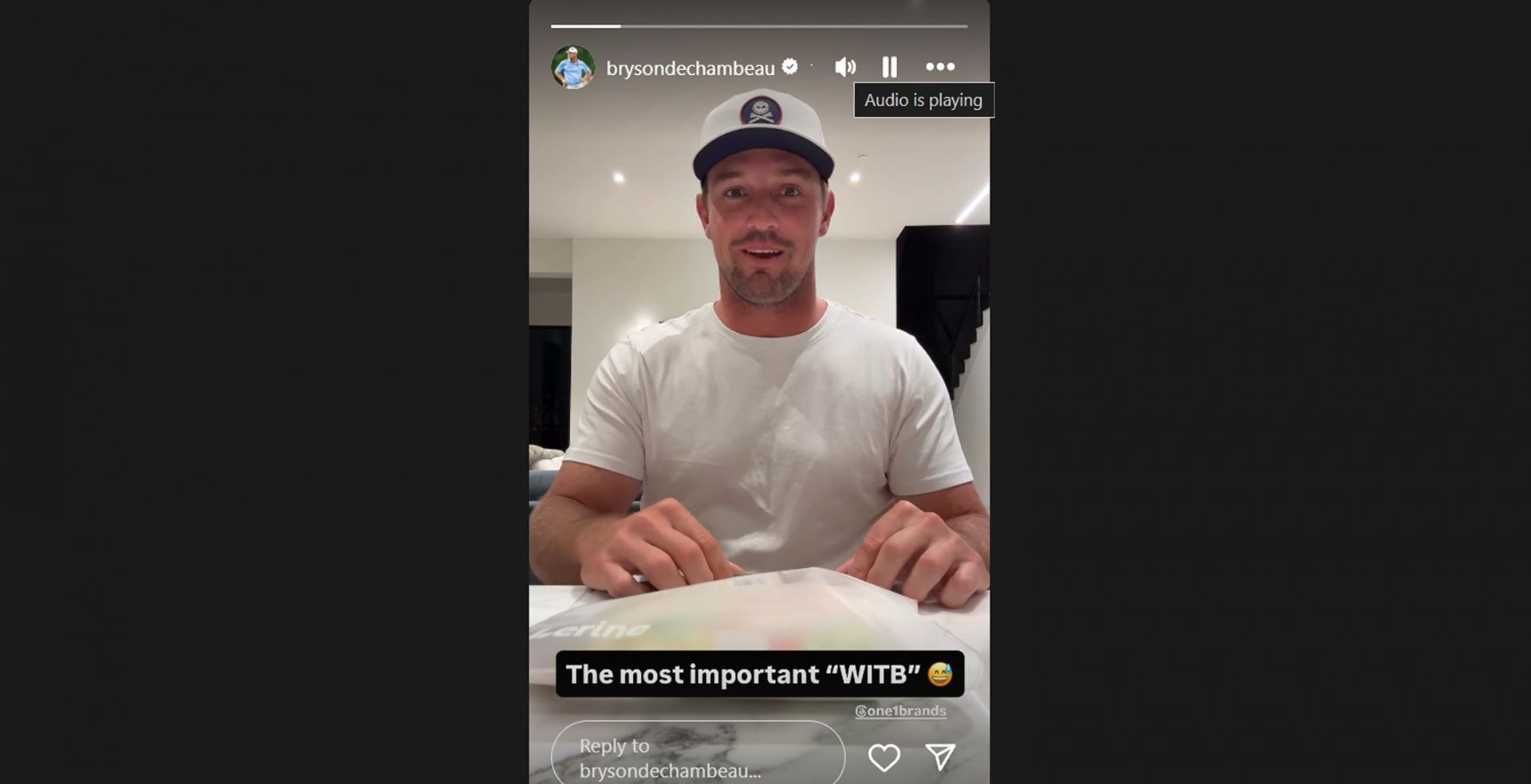 Bryson DeChambeau&#039;s Instagram story/@brysondechambeau